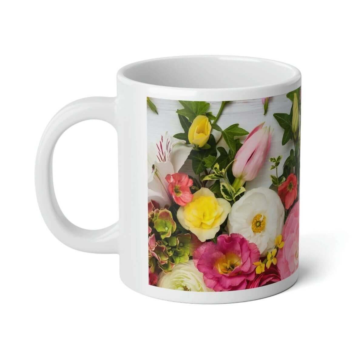 20 oz. Jumbo Floral Mug - Hearth Home & Living