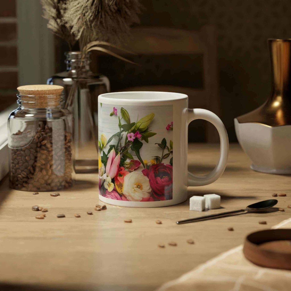 20 oz. Jumbo Floral Mug - Hearth Home & Living