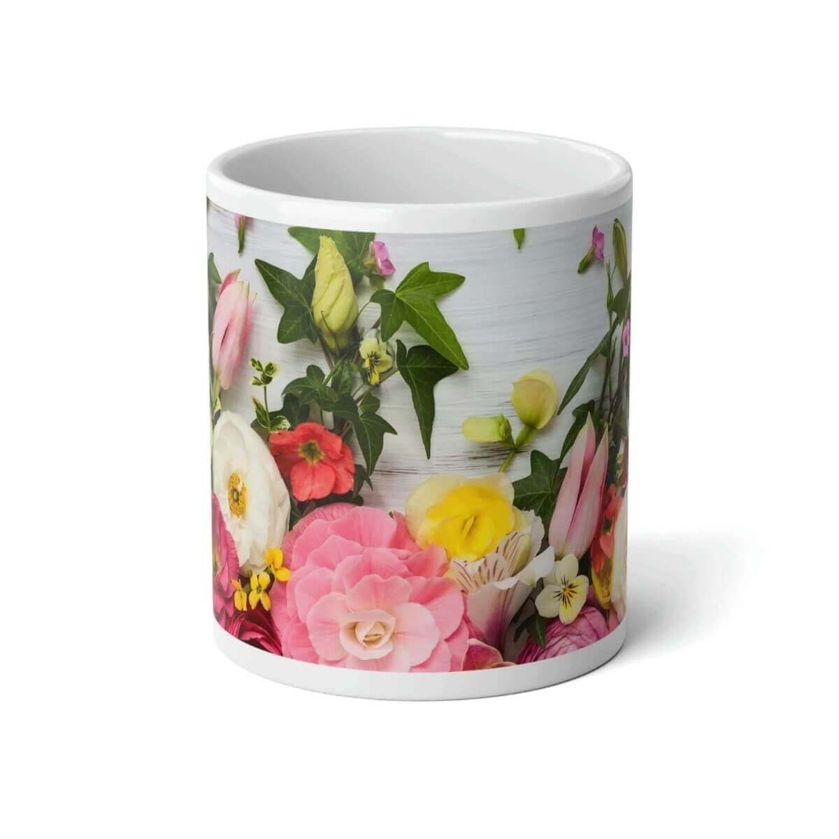 20 oz. Jumbo Floral Mug - Hearth Home & Living