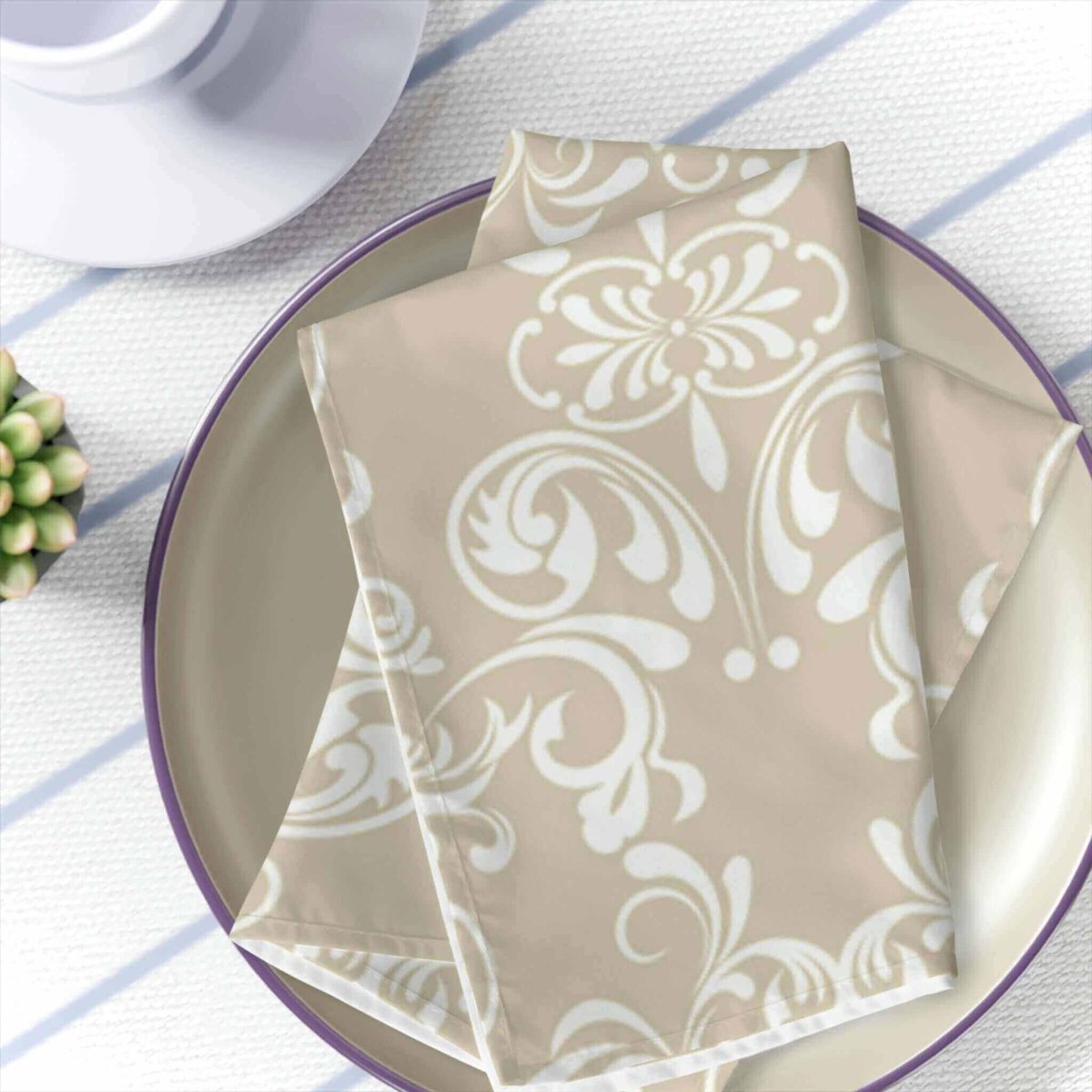 Cloth Dinner Napkins 4 Pcs. Tan - Hearth Home & Living