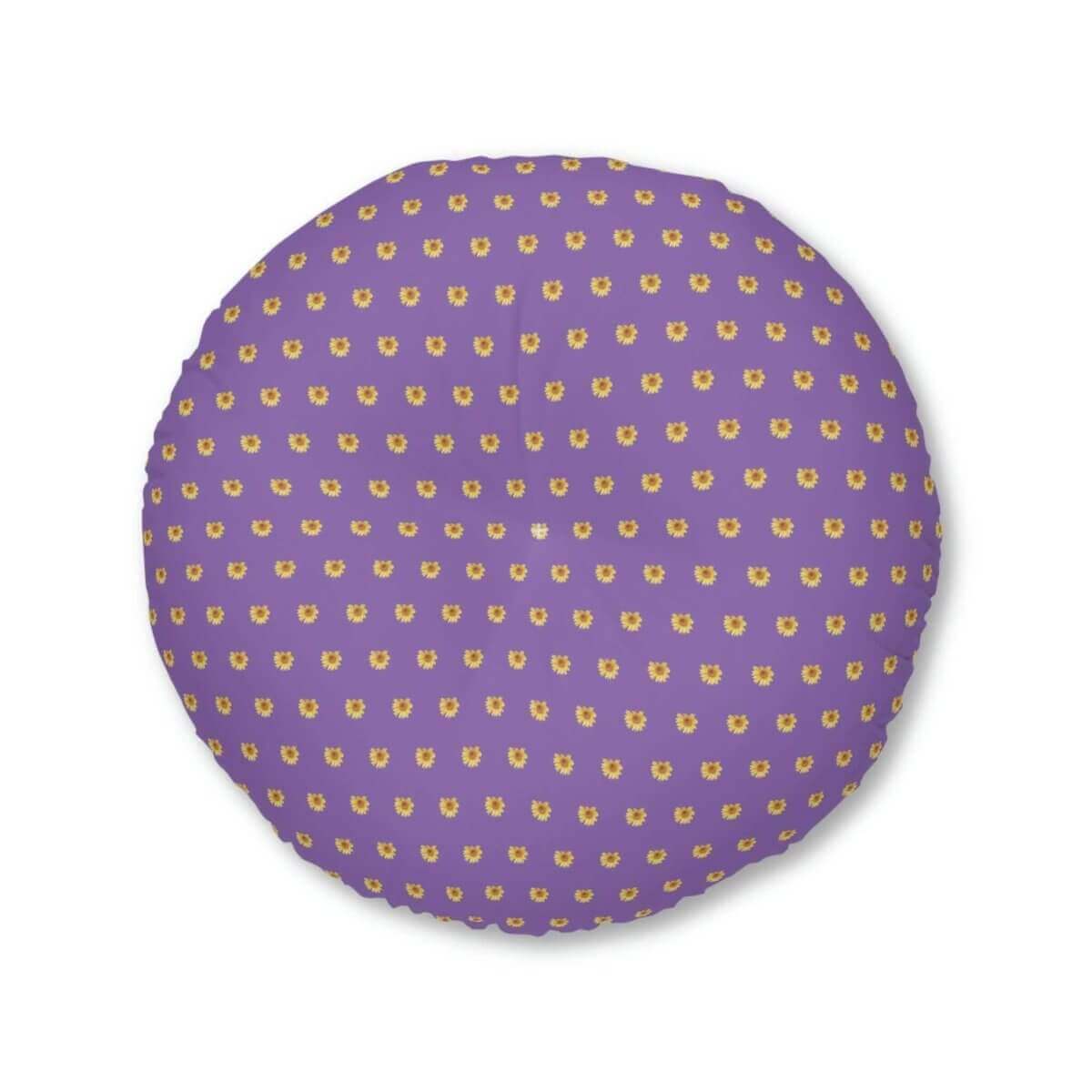 Cozy Floral Tufted Round Floor Cushions - Hearth Home & Living