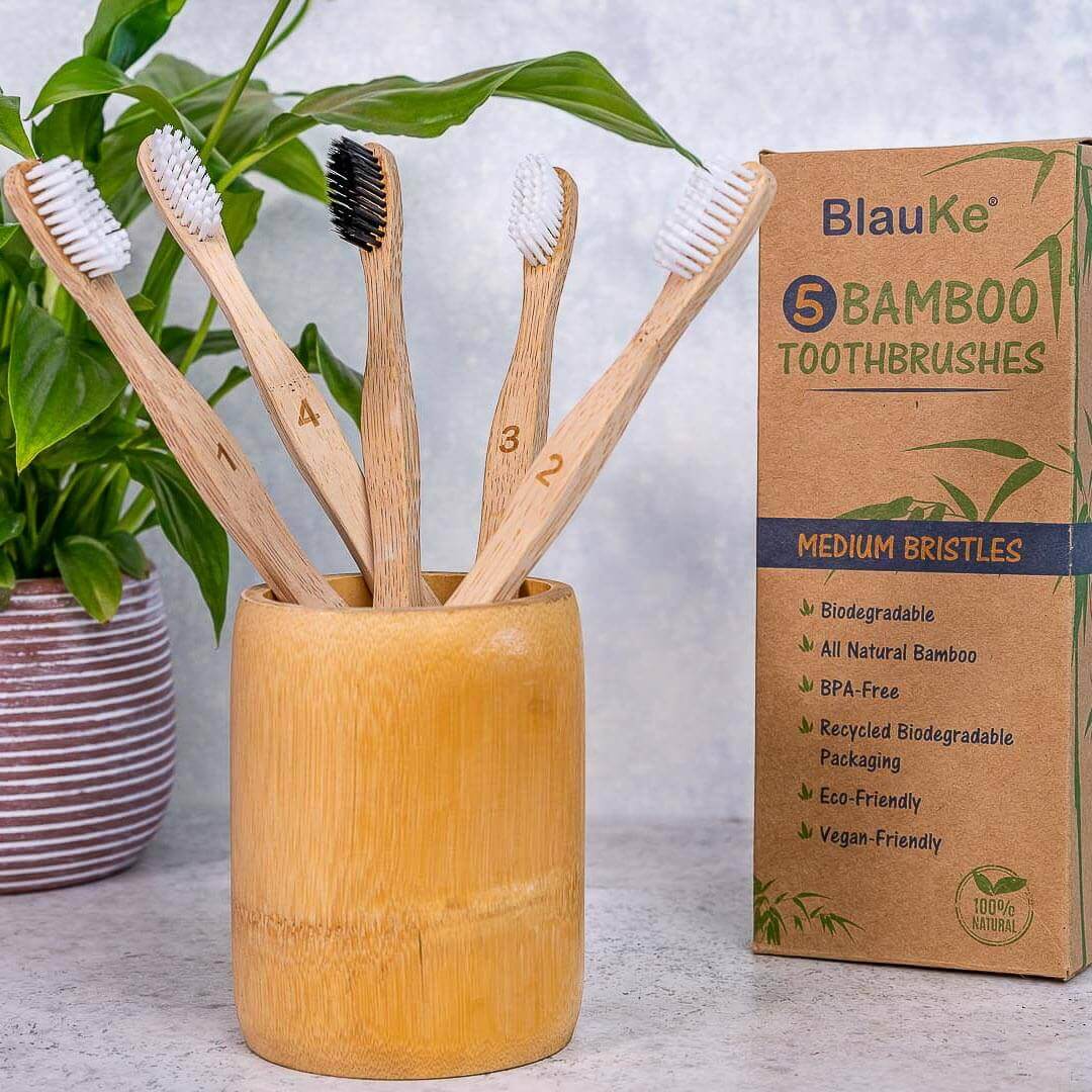 Eco - Friendly Toothbrushes - Set of Five - Hearth Home & Living