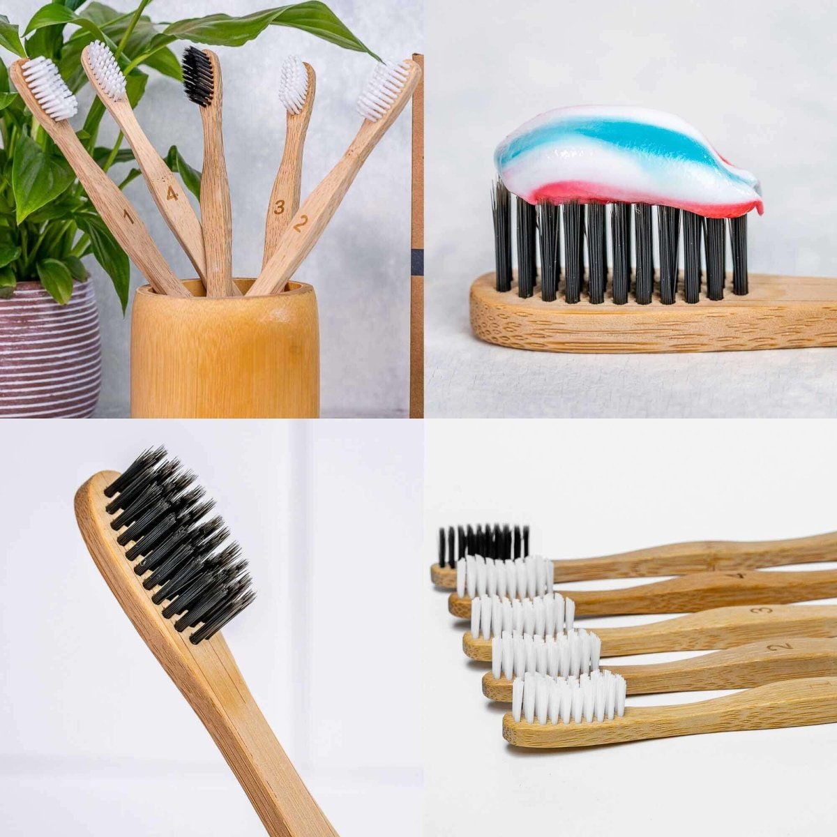 Eco - Friendly Toothbrushes - Set of Five - Hearth Home & Living