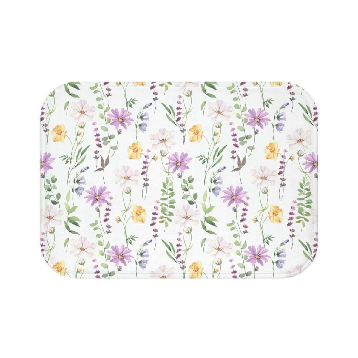 Floral Patterned Bath Mat - Hearth Home & Living