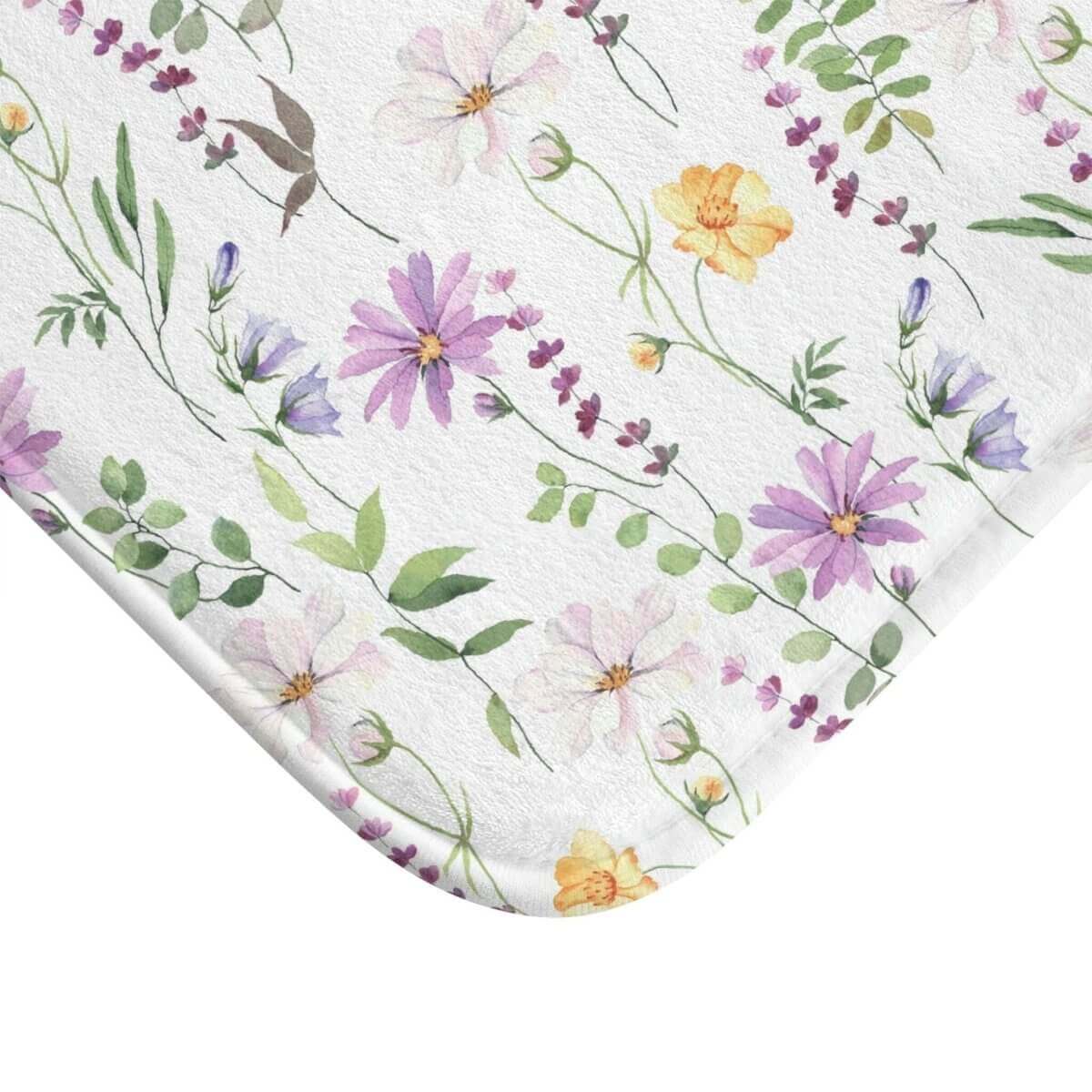 Floral Patterned Bath Mat - Hearth Home & Living