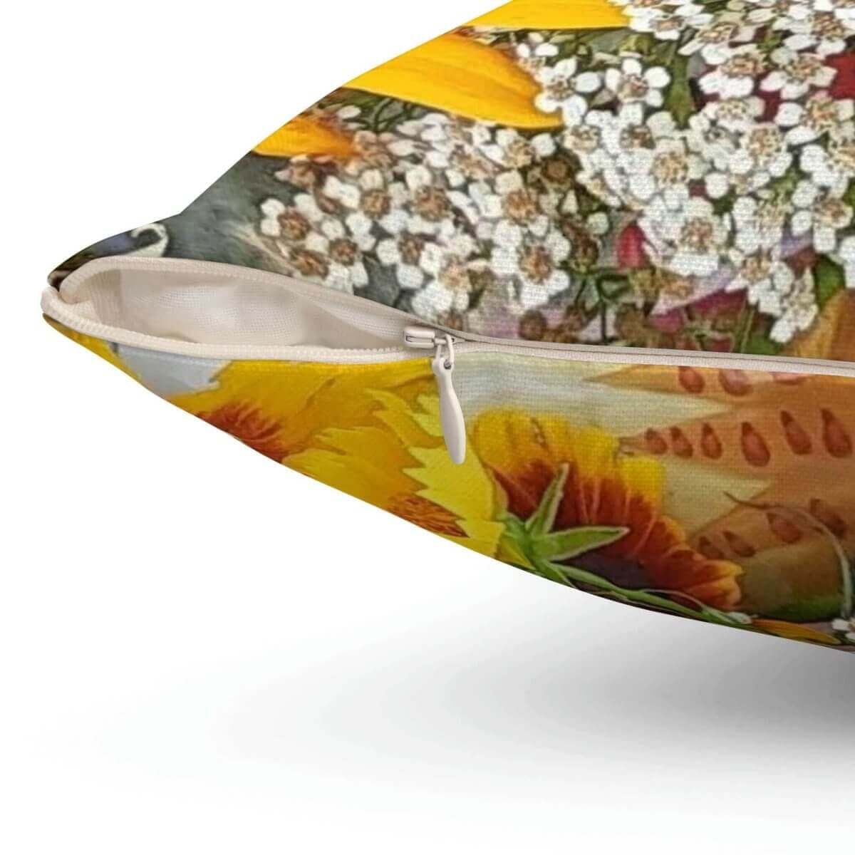 Garden Bouquet Square Pillow - Add Cozy Elegance - Hearth Home & Living