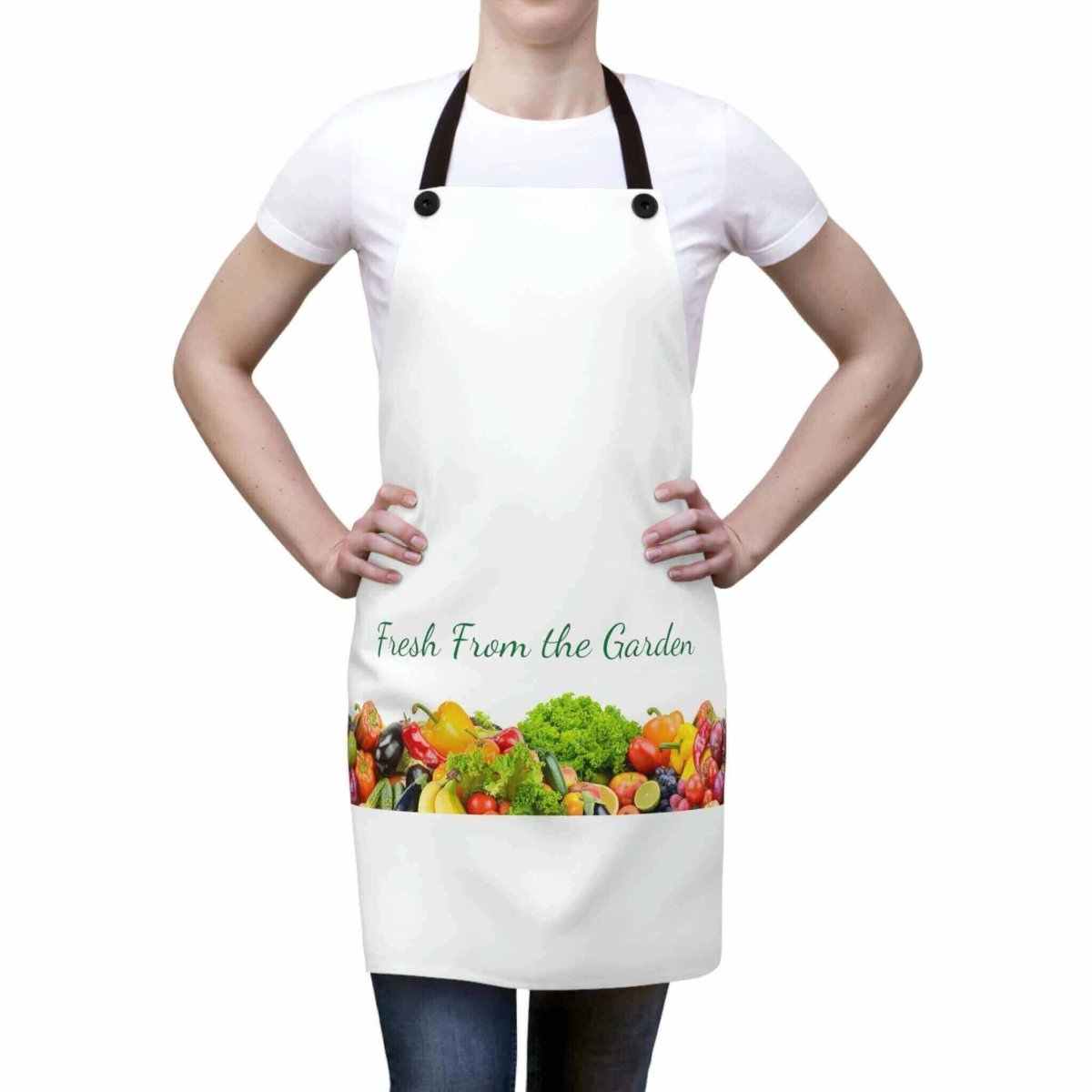 Harvest Bliss White Cooking Apron - Hearth Home & Living