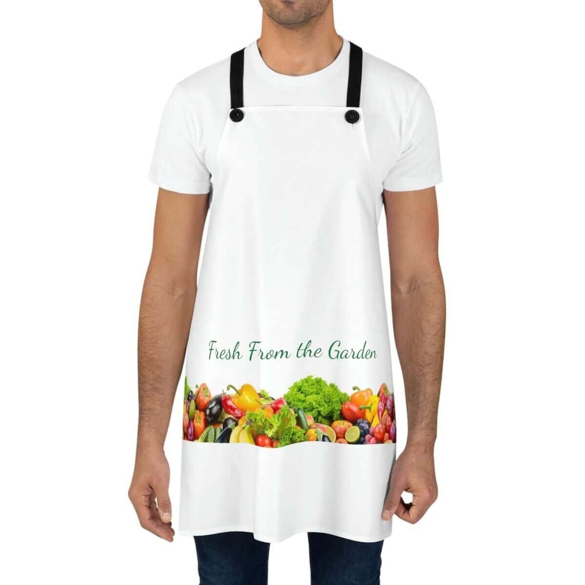 Harvest Bliss White Cooking Apron - Hearth Home & Living