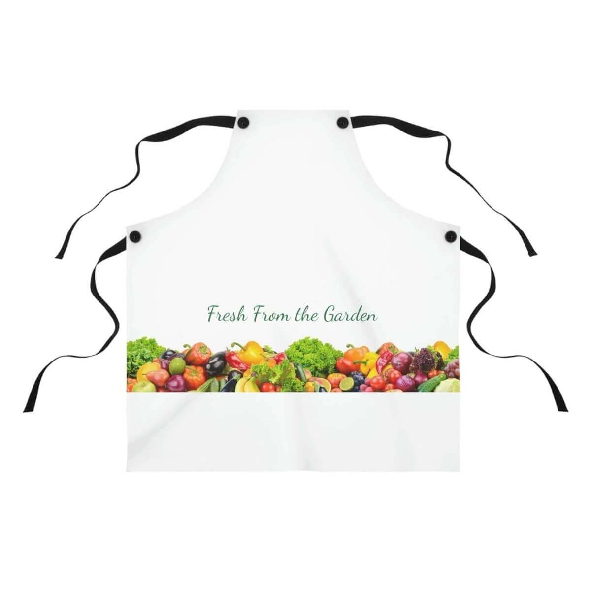 Harvest Bliss White Cooking Apron - Hearth Home & Living