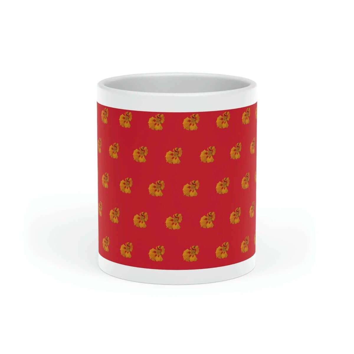 Heart - Shaped Mug - Nasturtium Design, 11 oz. - Hearth Home & Living