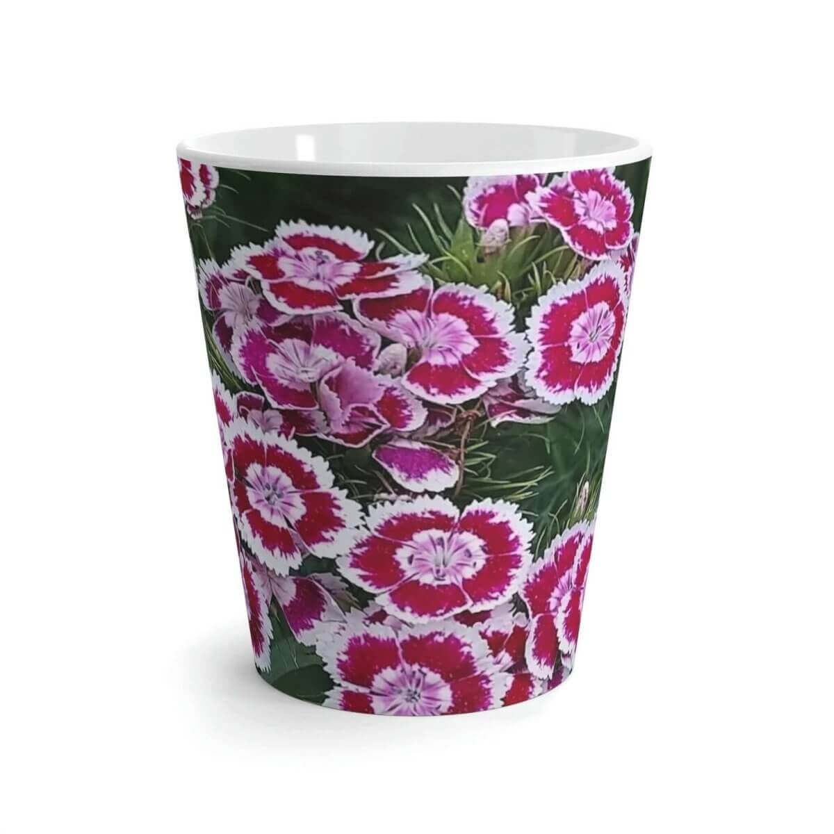 Pink Sweet William - Latte Mug, 12 oz. - Hearth Home & Living