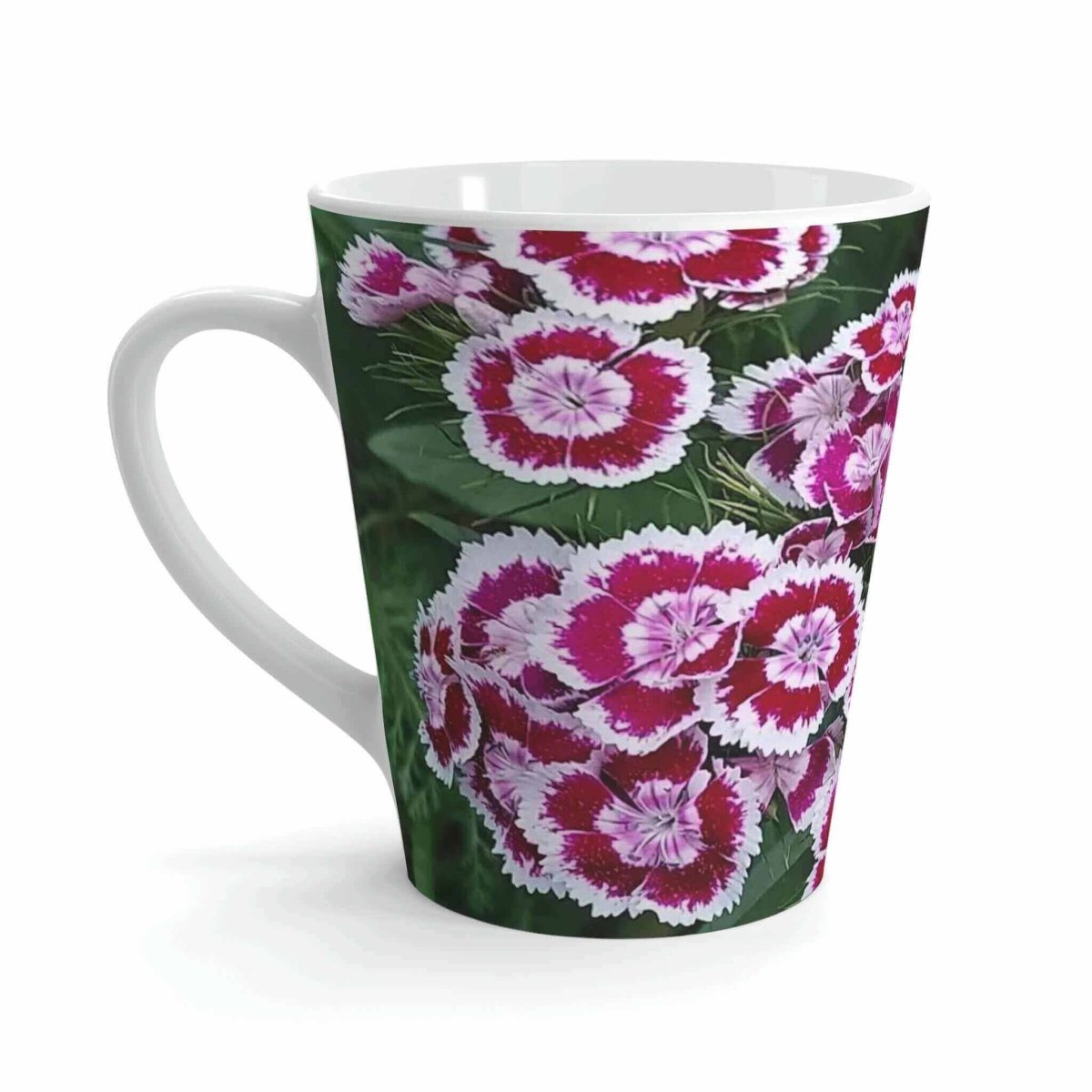 Pink Sweet William - Latte Mug, 12 oz. - Hearth Home & Living
