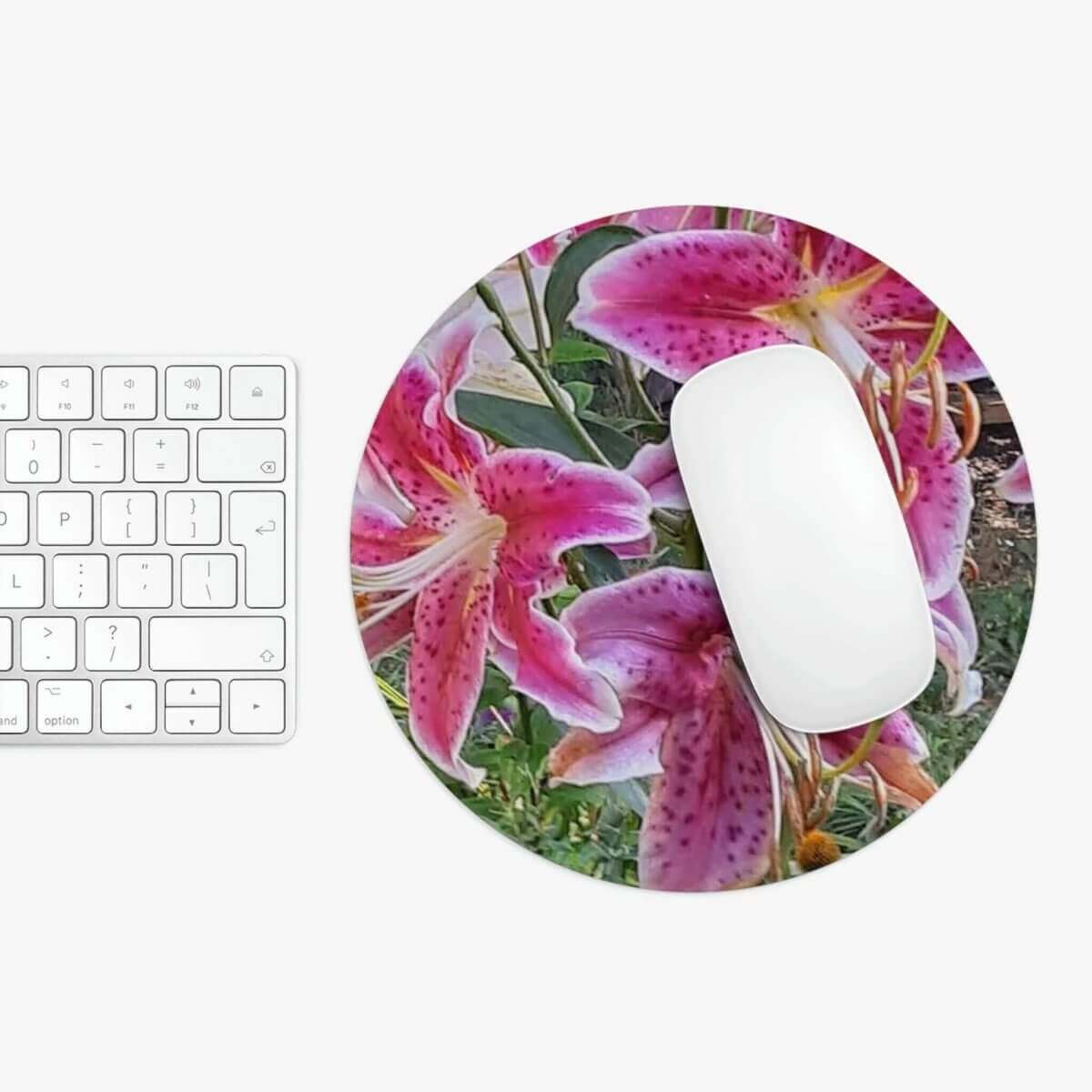 Round Mouse Pad - Tiger Lilies - Hearth Home & Living