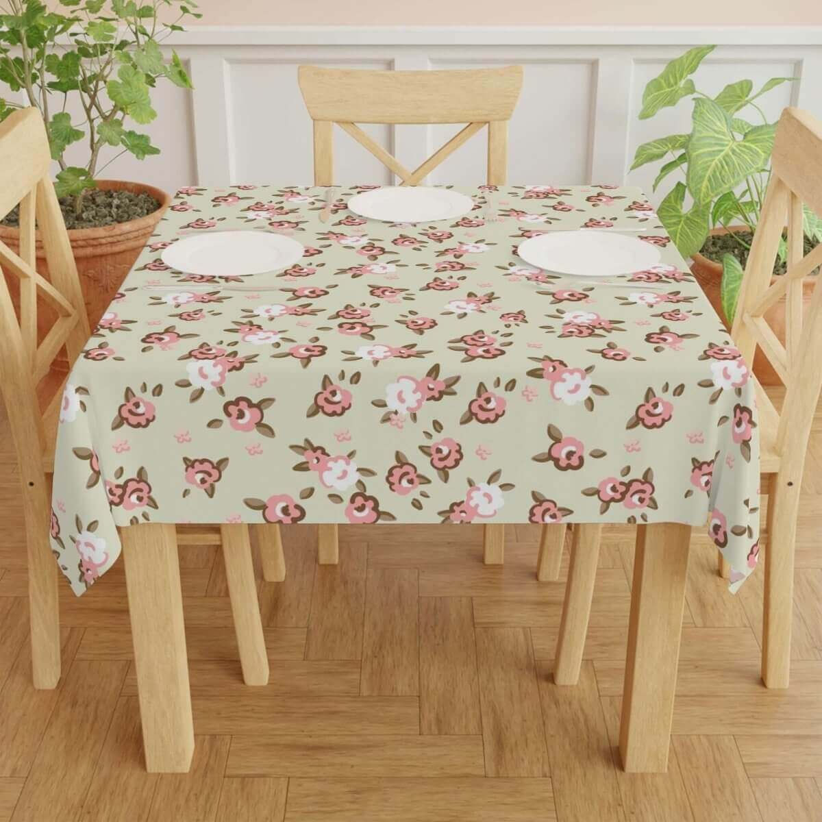 Square Tablecloth - English Rose - Hearth Home & Living