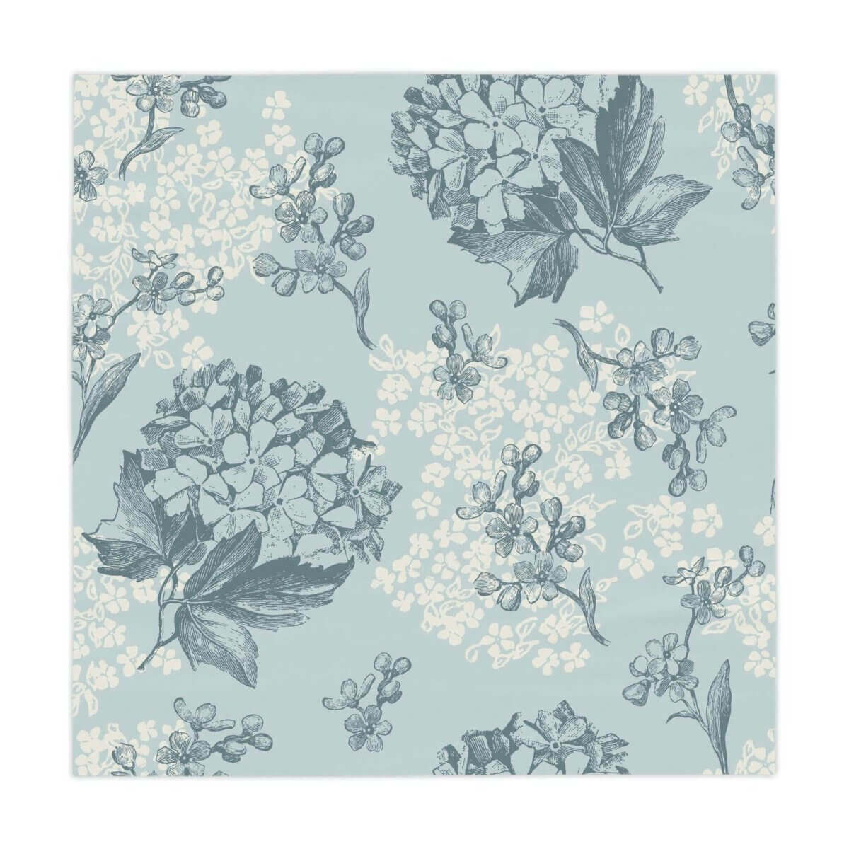 Square Tablecloth - Light Blue floral - Hearth Home & Living