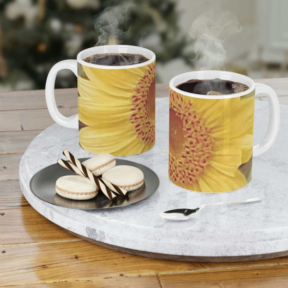 Sunflower Ceramic Mugs, 15oz. - Hearth Home & Living