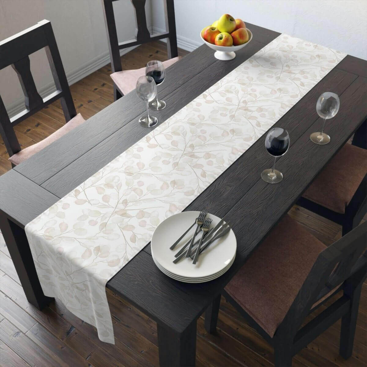 Table Runner 16" x 72" (Cotton, Poly) - Lunaria - Hearth Home & Living