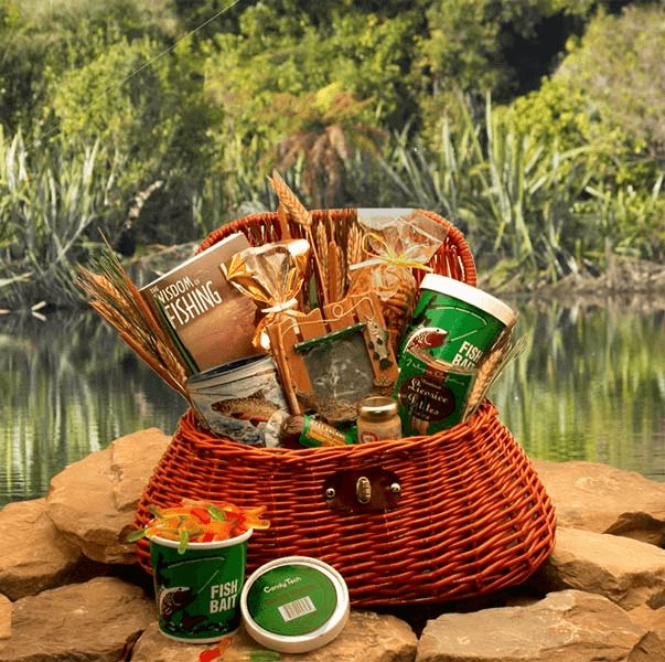 The Fisherman's Fishing Creel Gift Basket - Hearth Home & Living