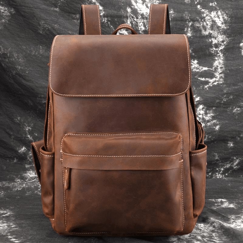 The Helka Backpack | Genuine Vintage Leather Backpack - Hearth Home & Living
