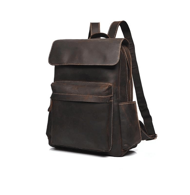 The Helka Backpack | Genuine Vintage Leather Backpack - Hearth Home & Living
