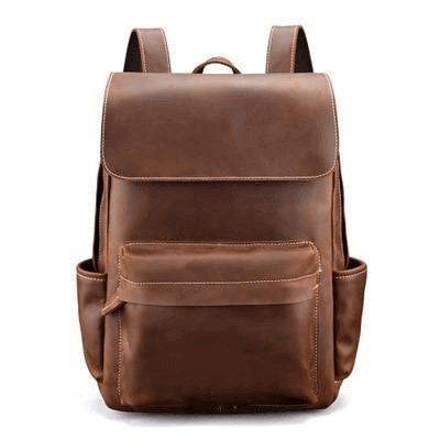 The Helka Backpack | Genuine Vintage Leather Backpack - Hearth Home & Living
