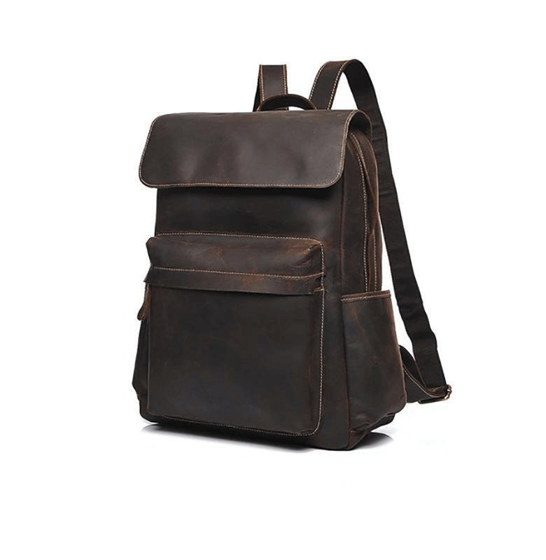 The Helka Backpack | Genuine Vintage Leather Backpack - Hearth Home & Living