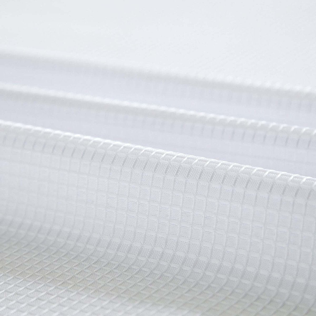 White Sheer and Grid Shower Curtain and Liner Set - Hearth Home & Living