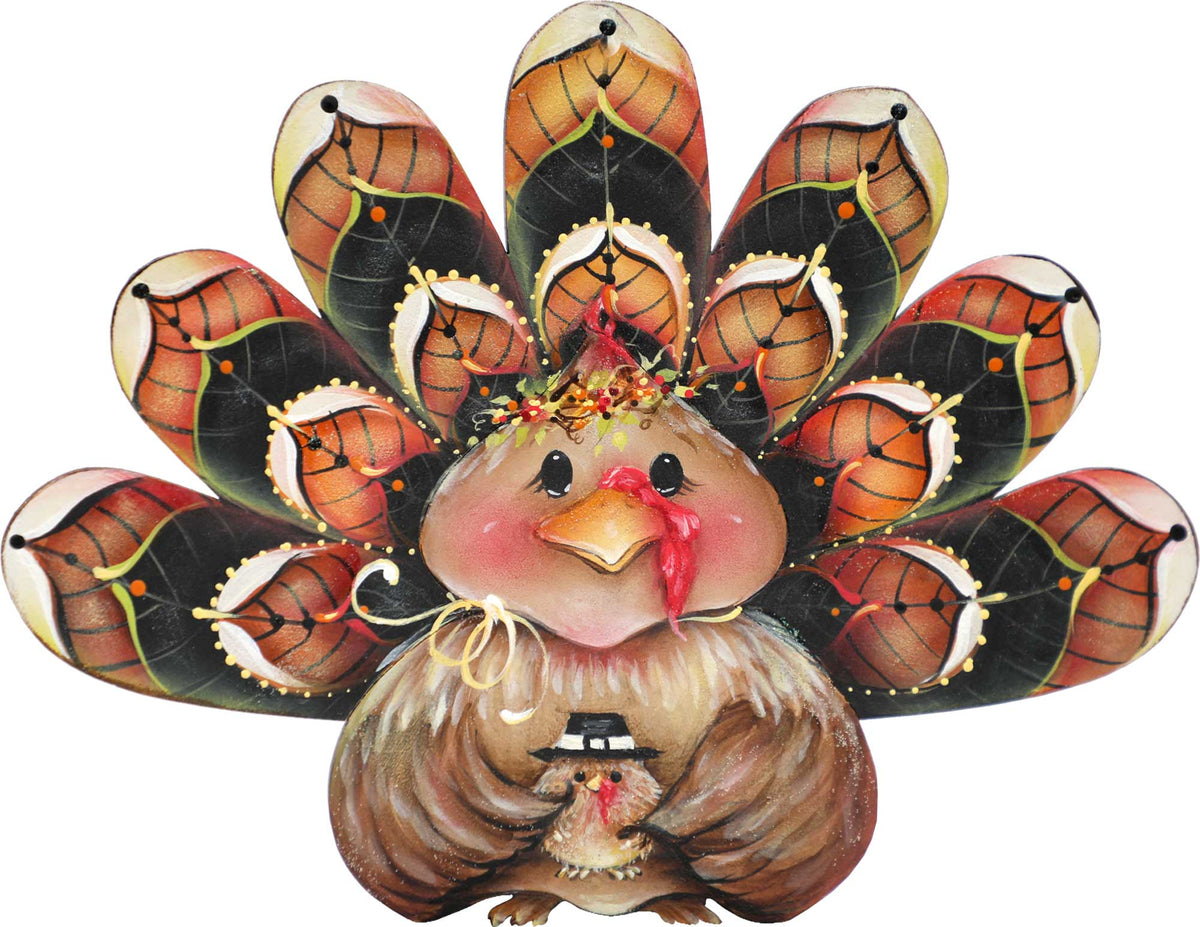 Be Thankful Turkey Sitter Door Decor by Jamie Mills-Price - Thanksgiving Halloween Decor - 8457702H