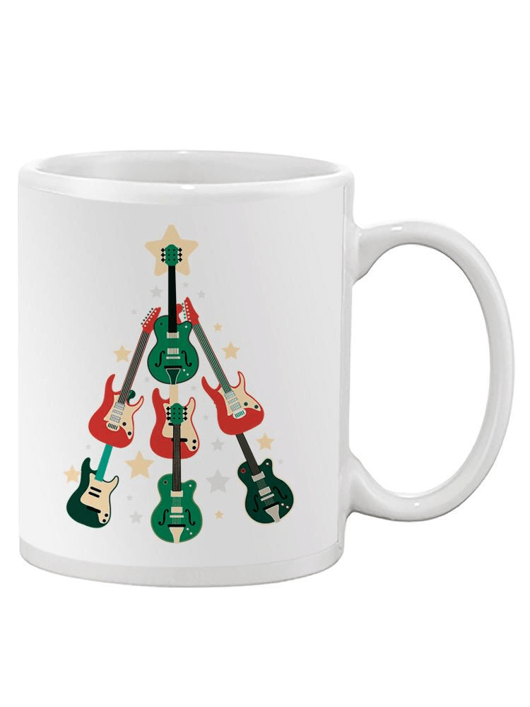 Guitar Christmas Tree Mug -1