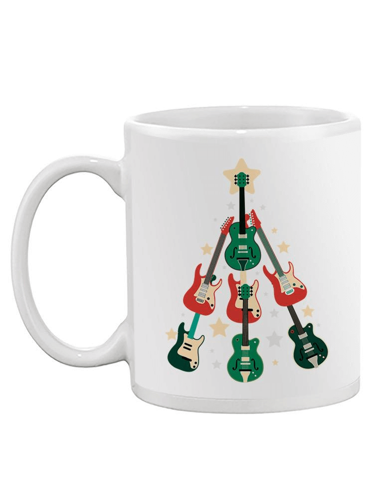 Guitar Christmas Tree Mug -2