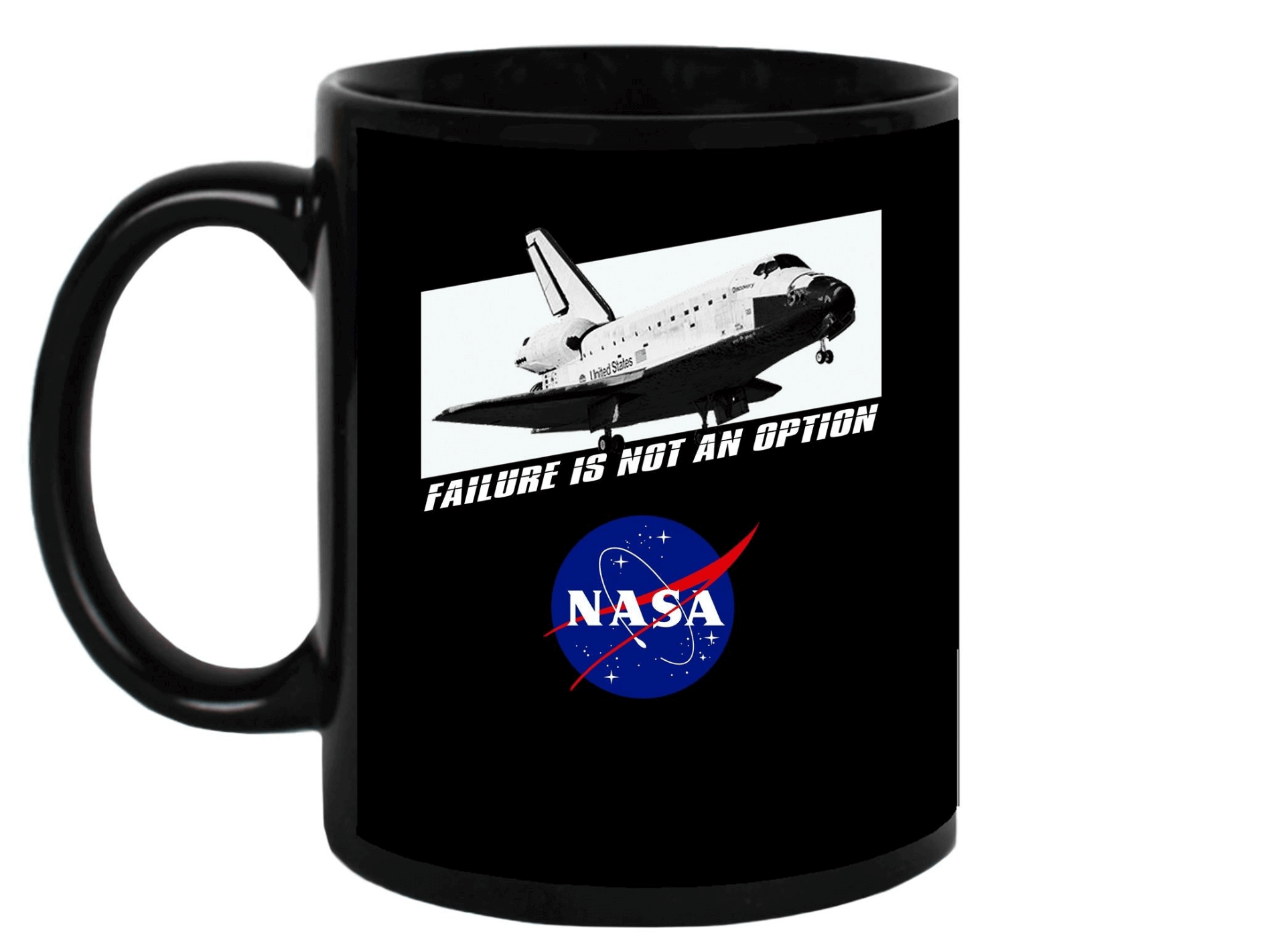 Black NASA Design Mug - 1