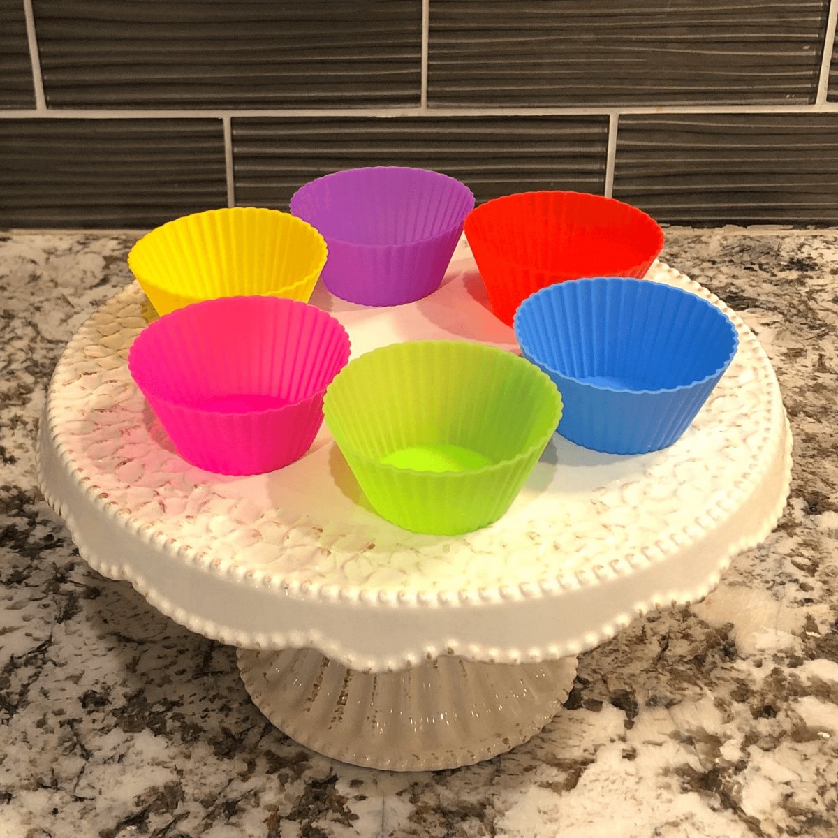 12 - Pack Silicone Baking Cups | Eco - Friendly & Colorful - Hearth Home & Living