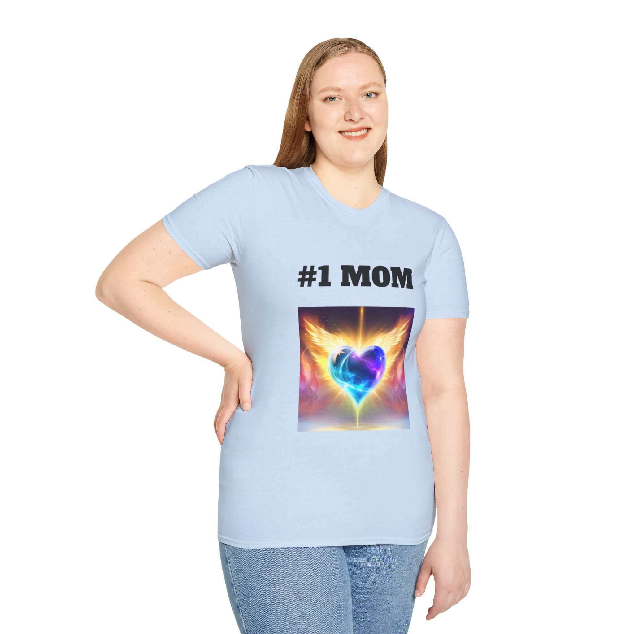 #1 Mom Softstyle T-Shirt - 8