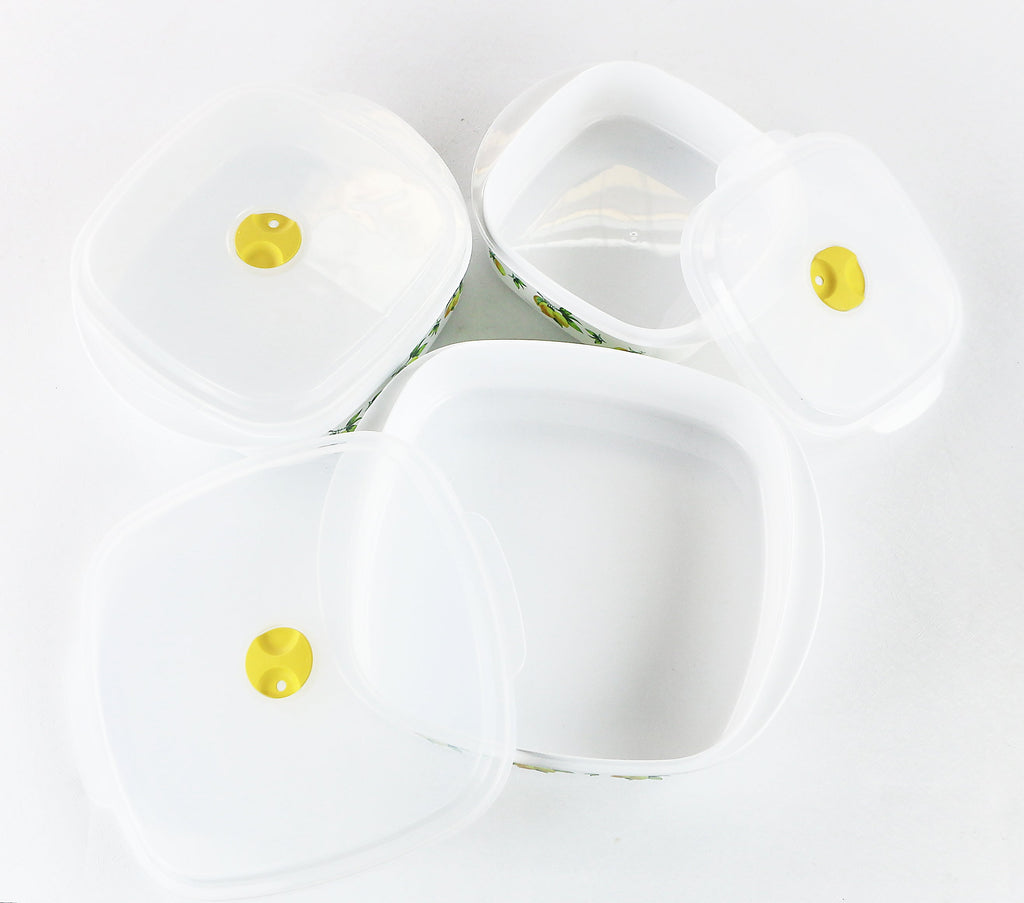 6pc Microwave Cookware & Storage Set, Fresh Lemons