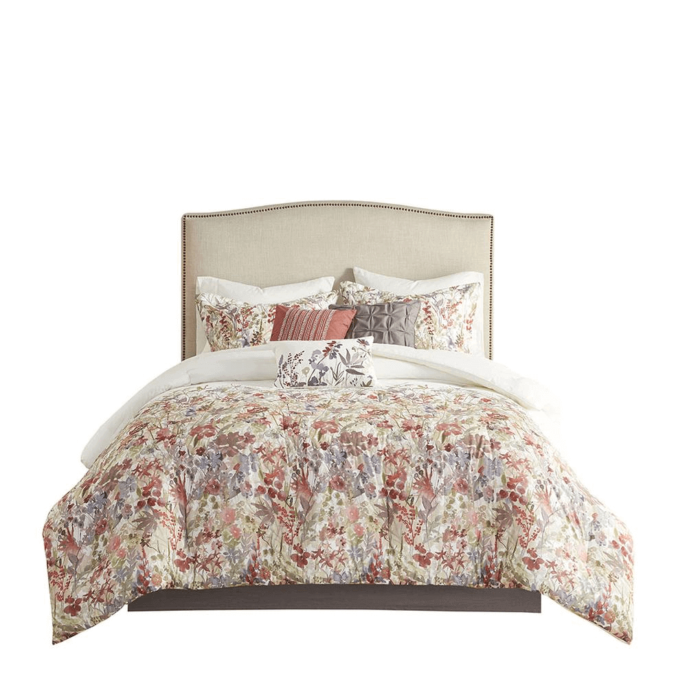 7 Piece Cotton Printed Comforter Set - 3