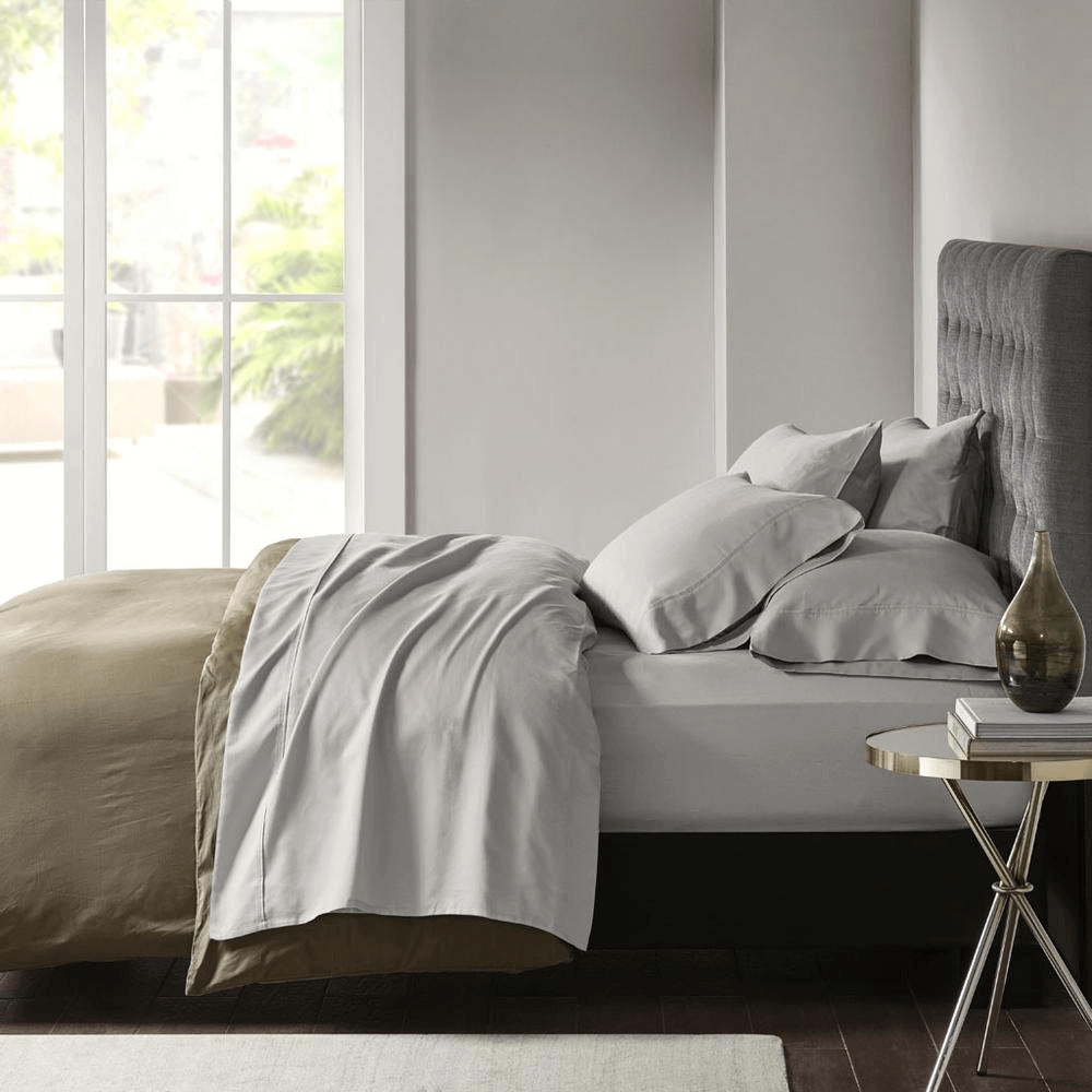 Cotton Blend Sateen Sheet Set - 1