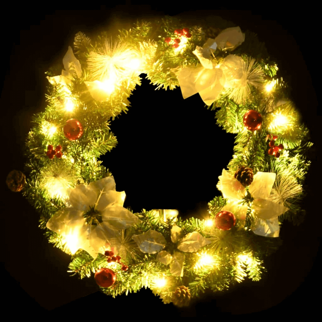  Pre-Lit Christmas Wreath-3