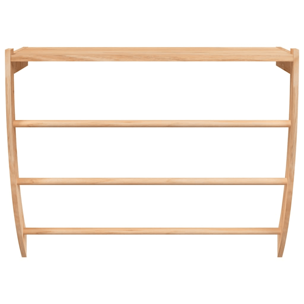 Solid Wood Walnut Towel Rack - 3 