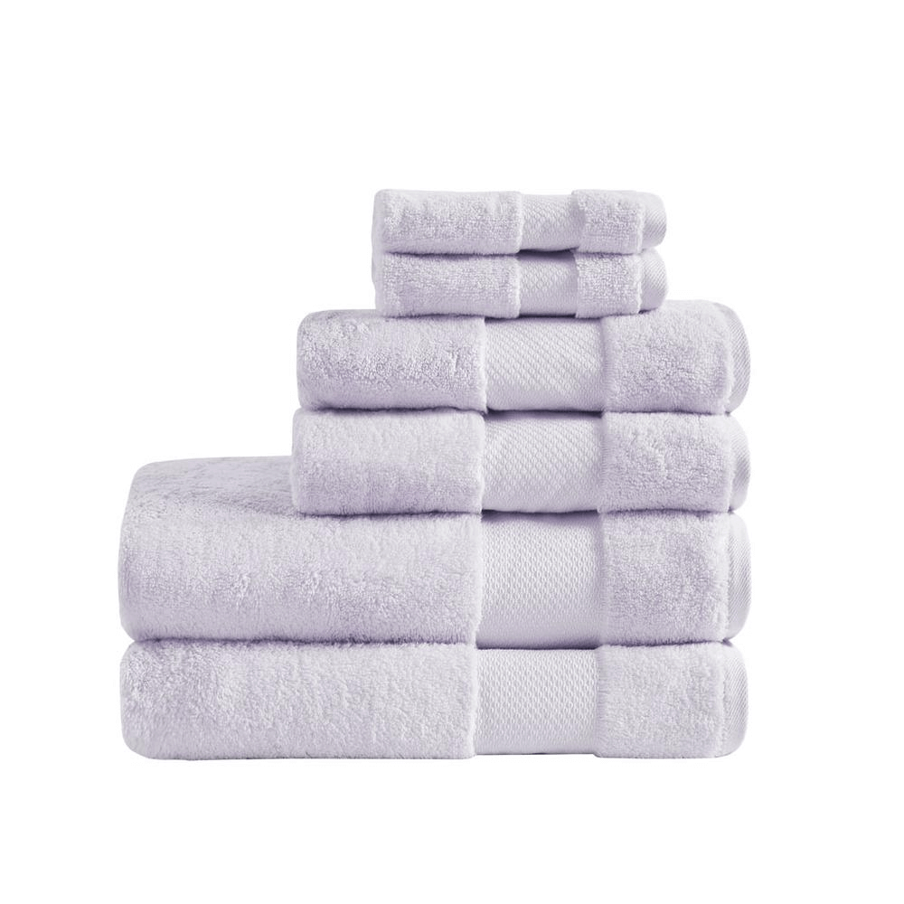  6 Piece Bath Towel Set  White-2