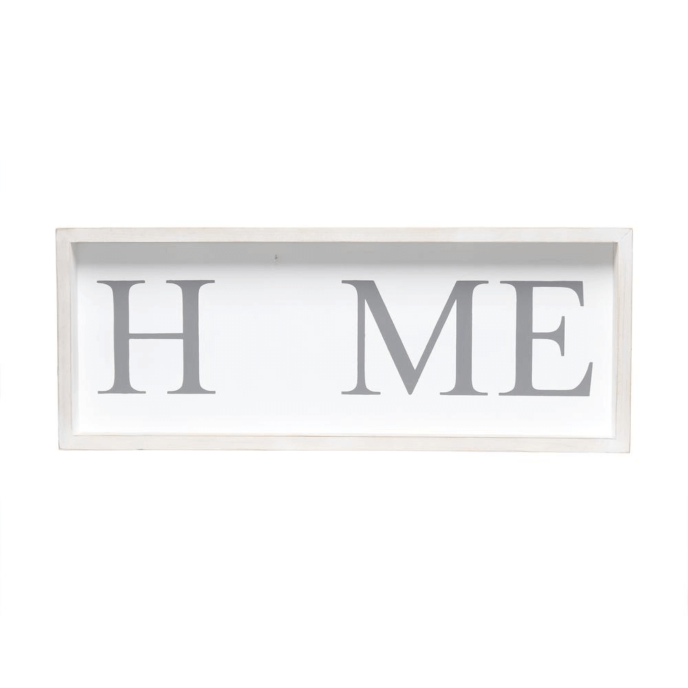 Farmhouse Wooden Seasonal Symbol "Home" Frame - 3