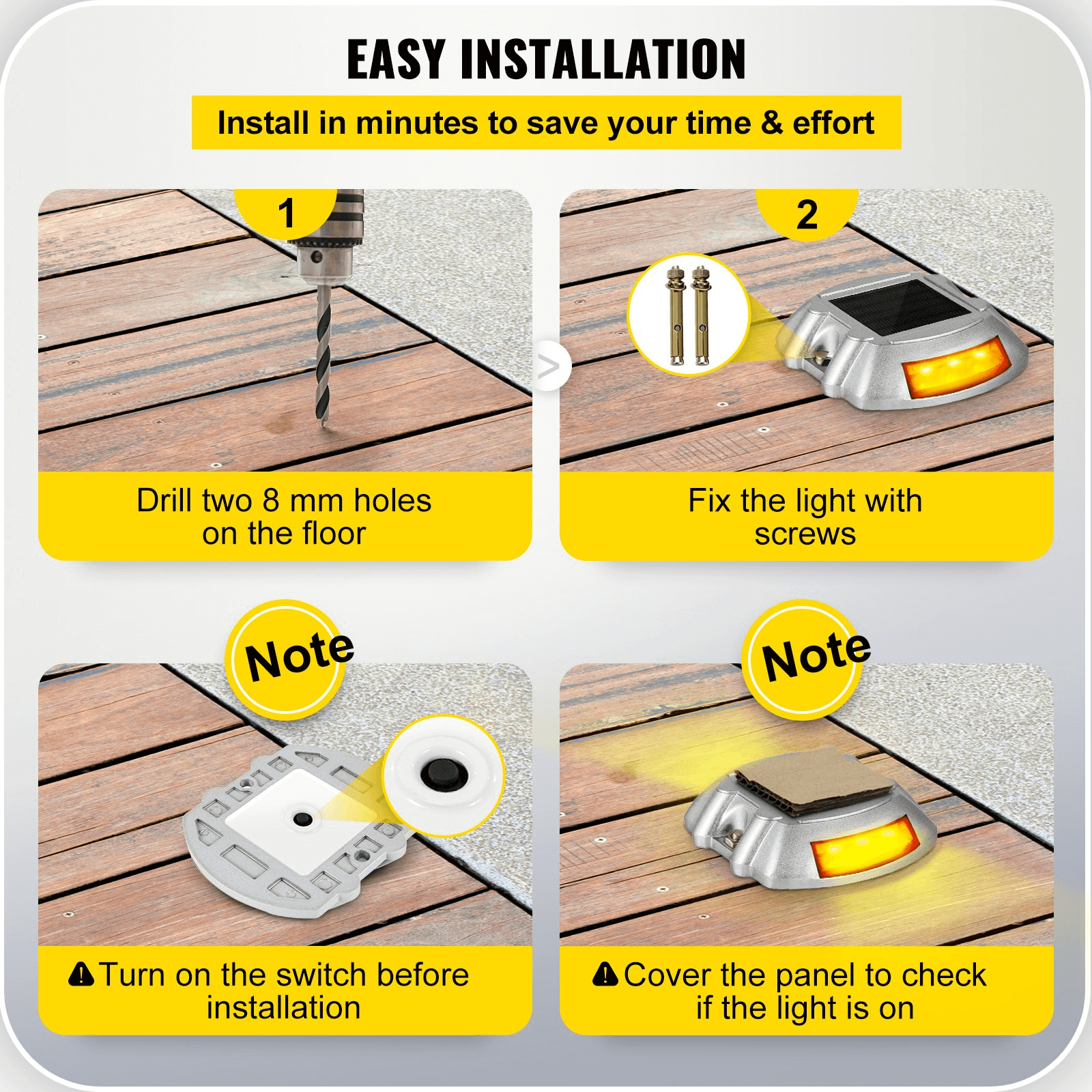 4-Pack Solar Pathway Lighting - 5