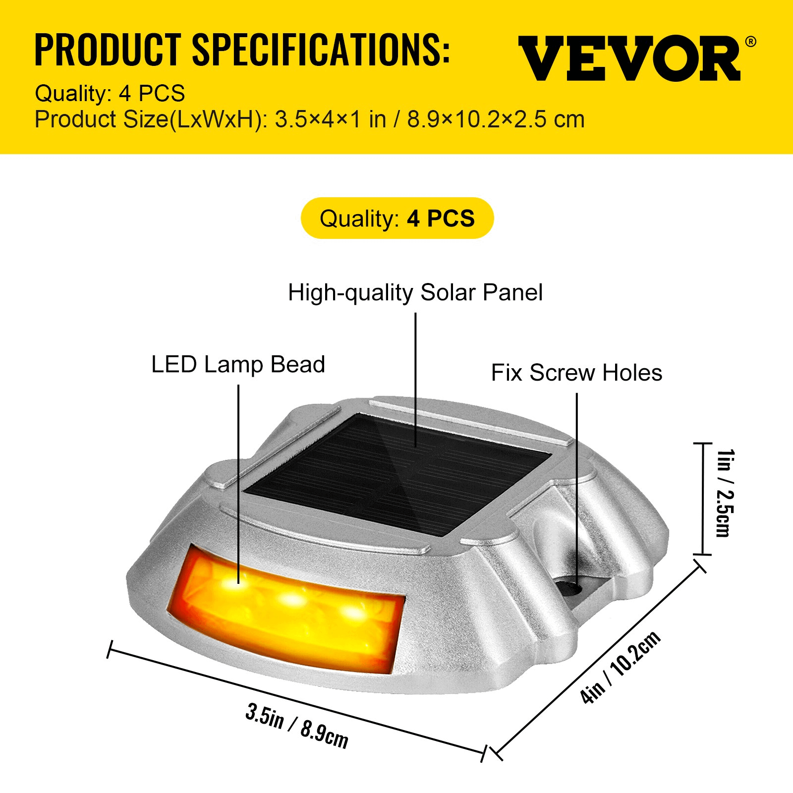 4-Pack Solar Pathway Lighting - 6