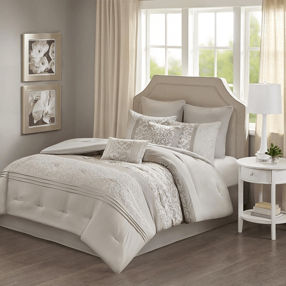 Embroidered 8 Piece Comforter Set - 9