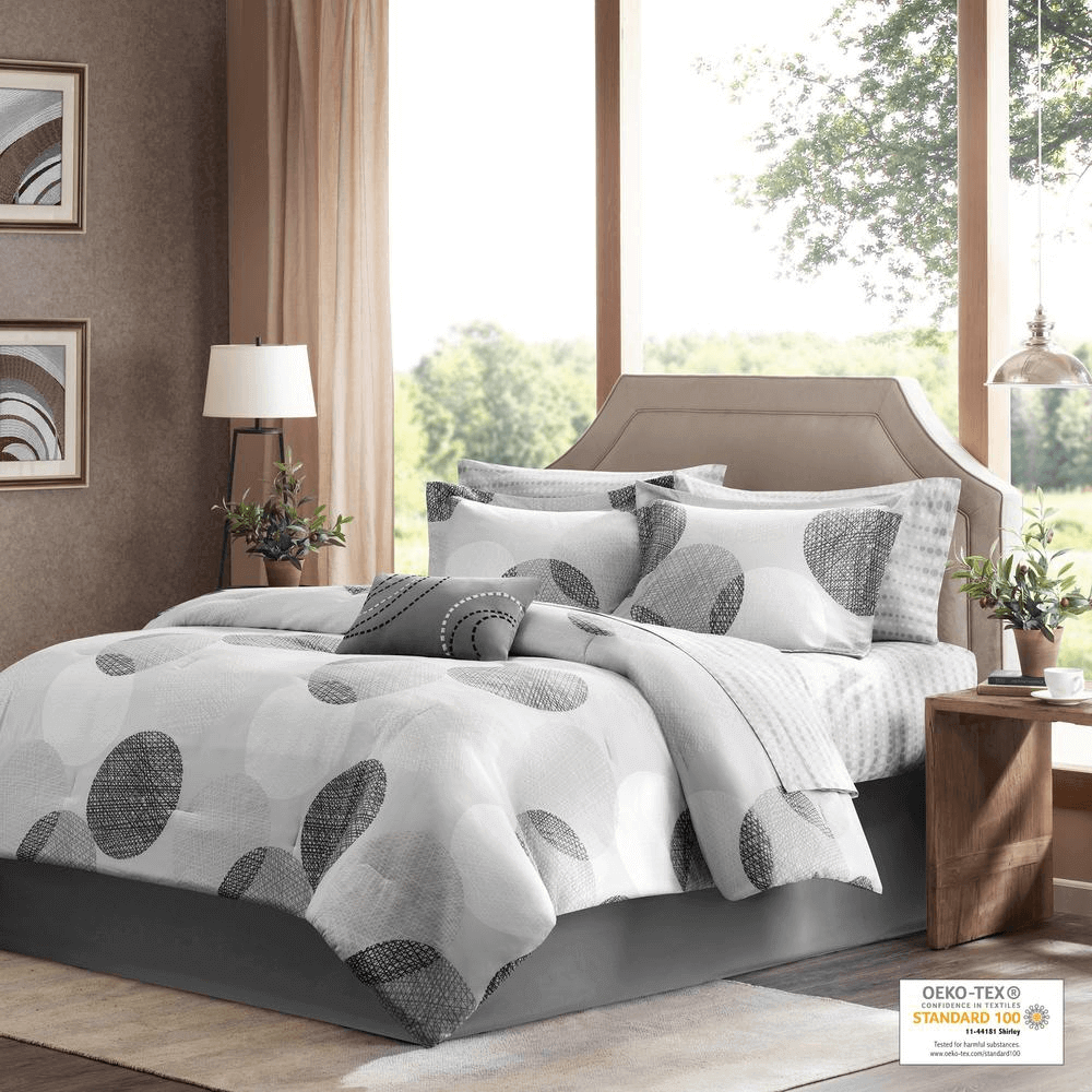 7 Piece Comforter Set with Cotton Bed Sheets - 7