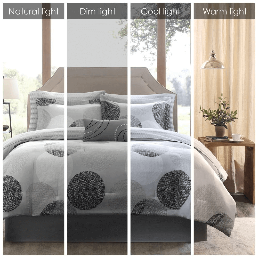 7 Piece Comforter Set with Cotton Bed Sheets - 8