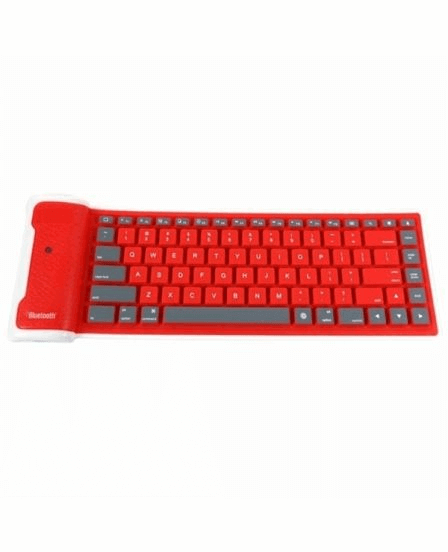 flexible keyboard red