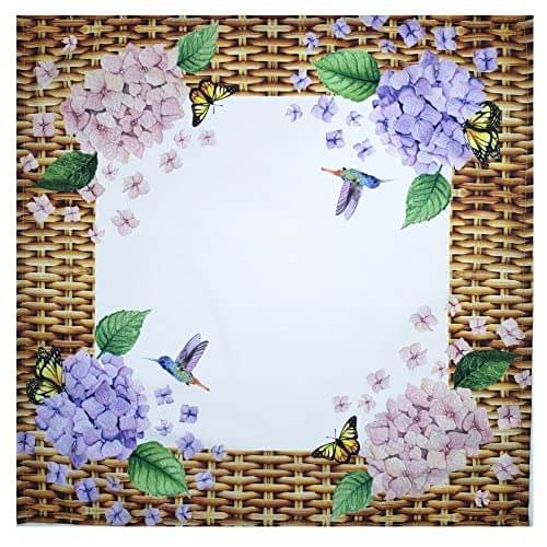 Hydrangeas Flower Bird Napkins - 2