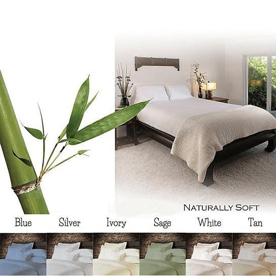 6 - Piece Luxury Soft Bamboo Bed Sheet Set in 12 Colors - Hearth Home & Living