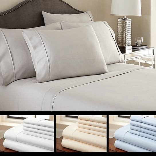 6 - Piece Luxury Soft Bamboo Bed Sheet Set in 12 Colors - Hearth Home & Living