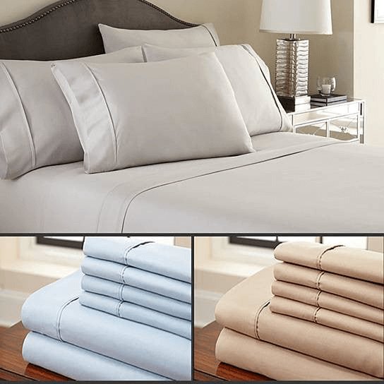 6 - Piece Luxury Soft Bamboo Bed Sheet Set in 12 Colors - Hearth Home & Living